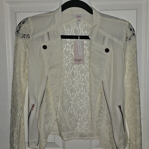 Candie's Ivory Lace Women's Blazer